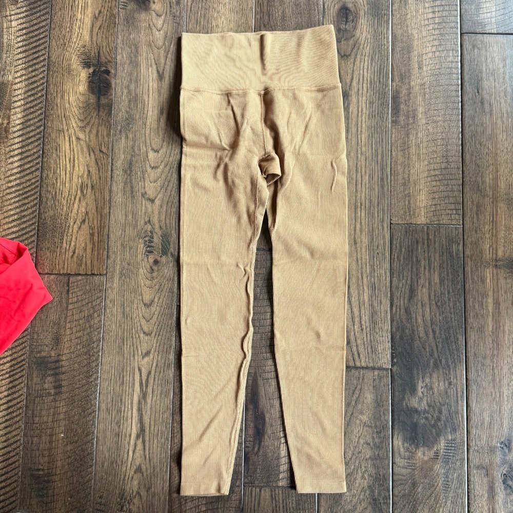 DSG Momentum High-Rise 7/8 Leggings Bundle Red Tan Ribbed Seamless Womens XS NWT - Picture 4 of 7